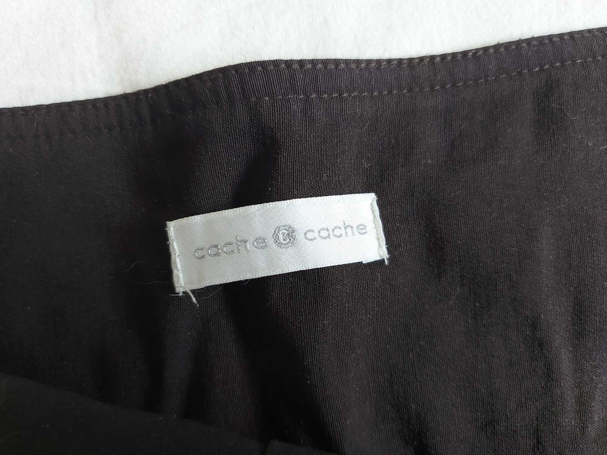 Brązowa spódnica w kartkę Cache cache rozmiar 38