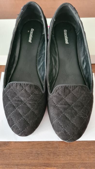 Baleriny czarne pikowane rozm. 39