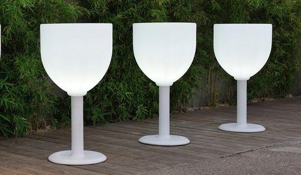 Mesas com luz em plastico