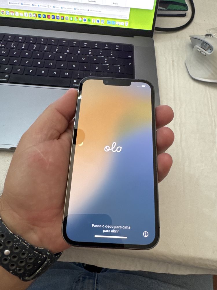 Iphone 13 pro cinzento 512 gb imaculado