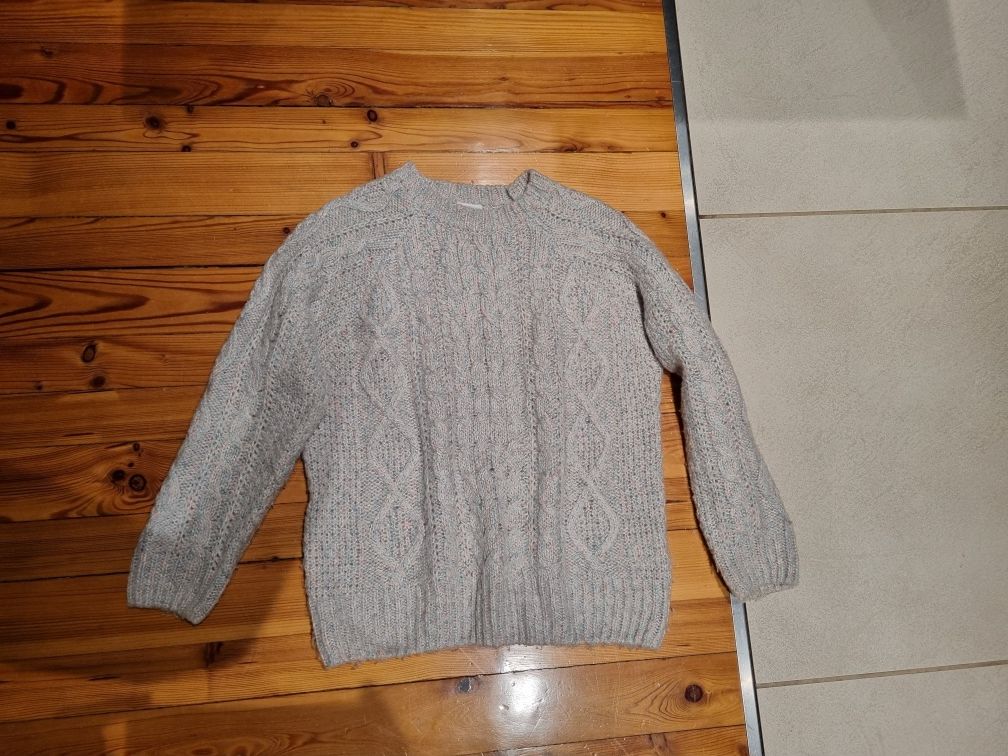 Sweter XS Sinsay swetr sweterek pleciony bluzka