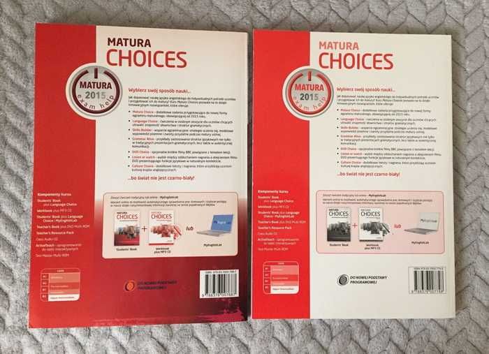 Matura Choices. Upper-Intermediate - podręcznik i zeszyt ćwiczeń.