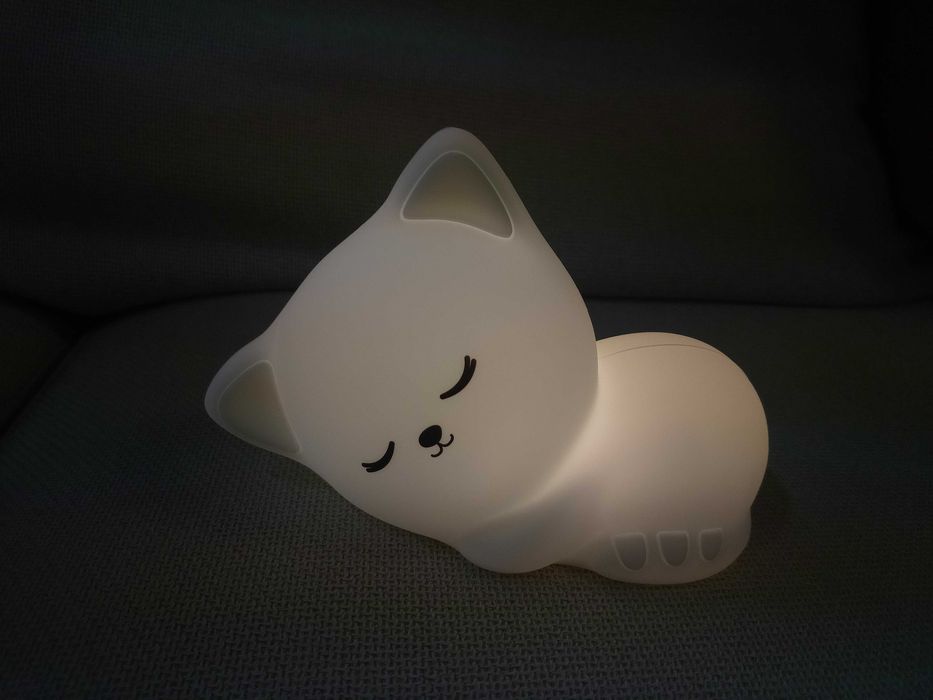 Luz De Presença Gato Silicone (Sensível ao Toque)