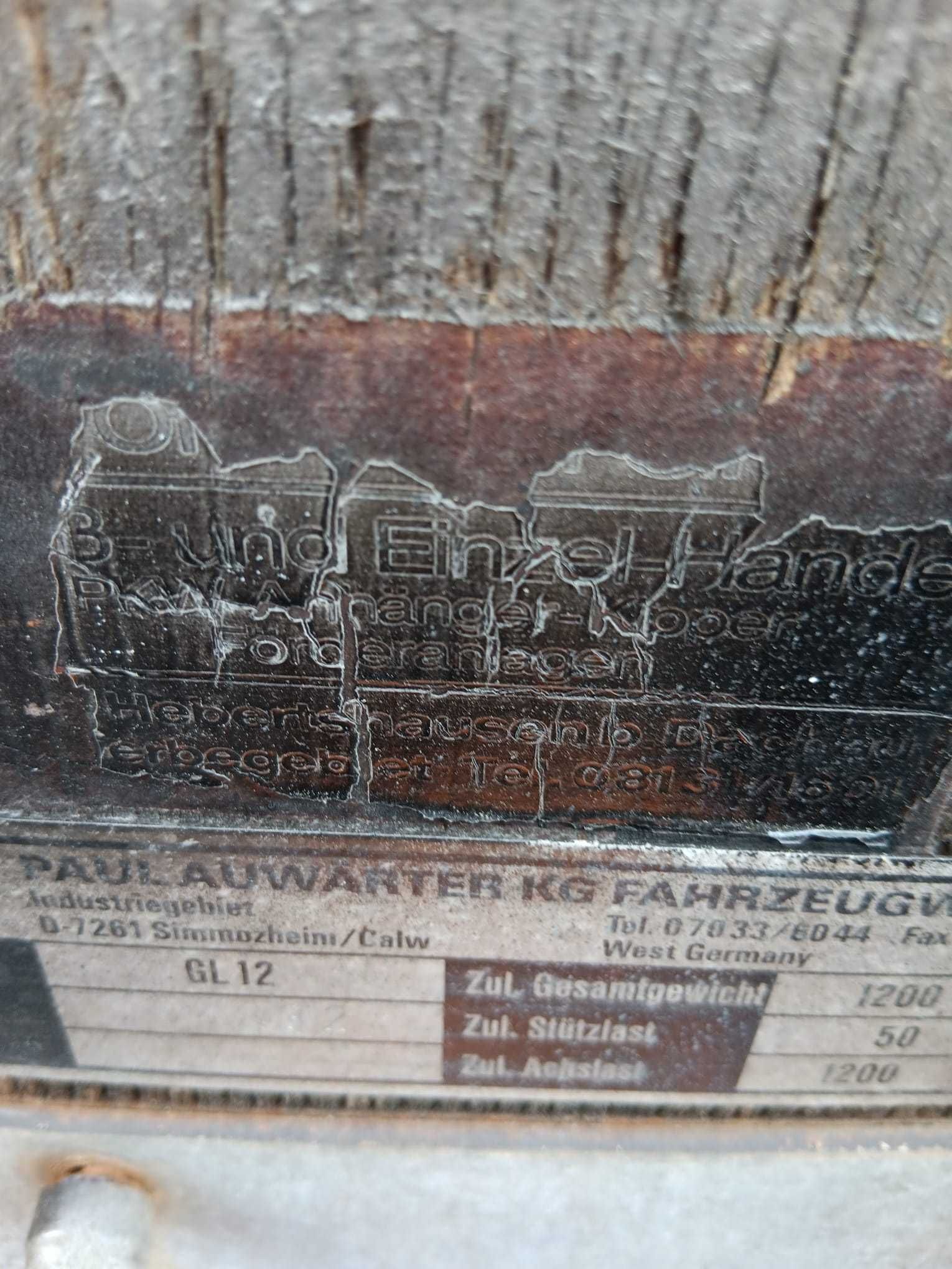 Przyczepa samochodowa Paul Auwarter