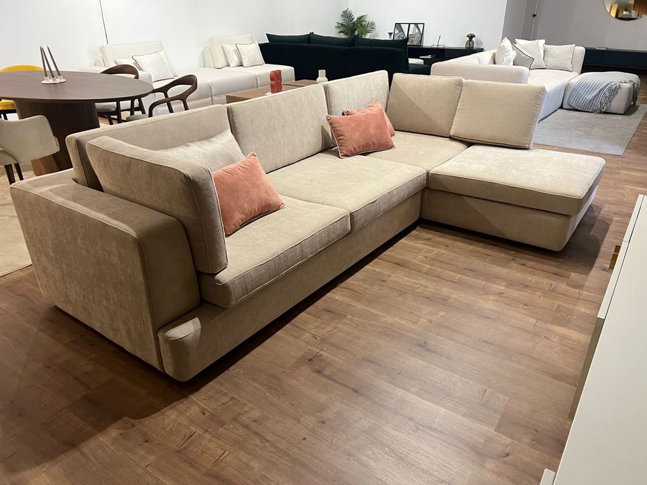 Chaiselongue 2.70x1.70 tecido bege