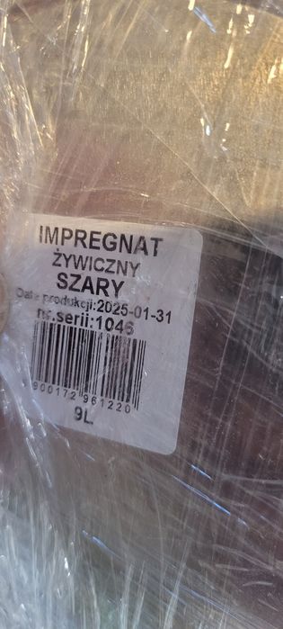 Farba zywiczna kolor szary do drewna 9 litrow