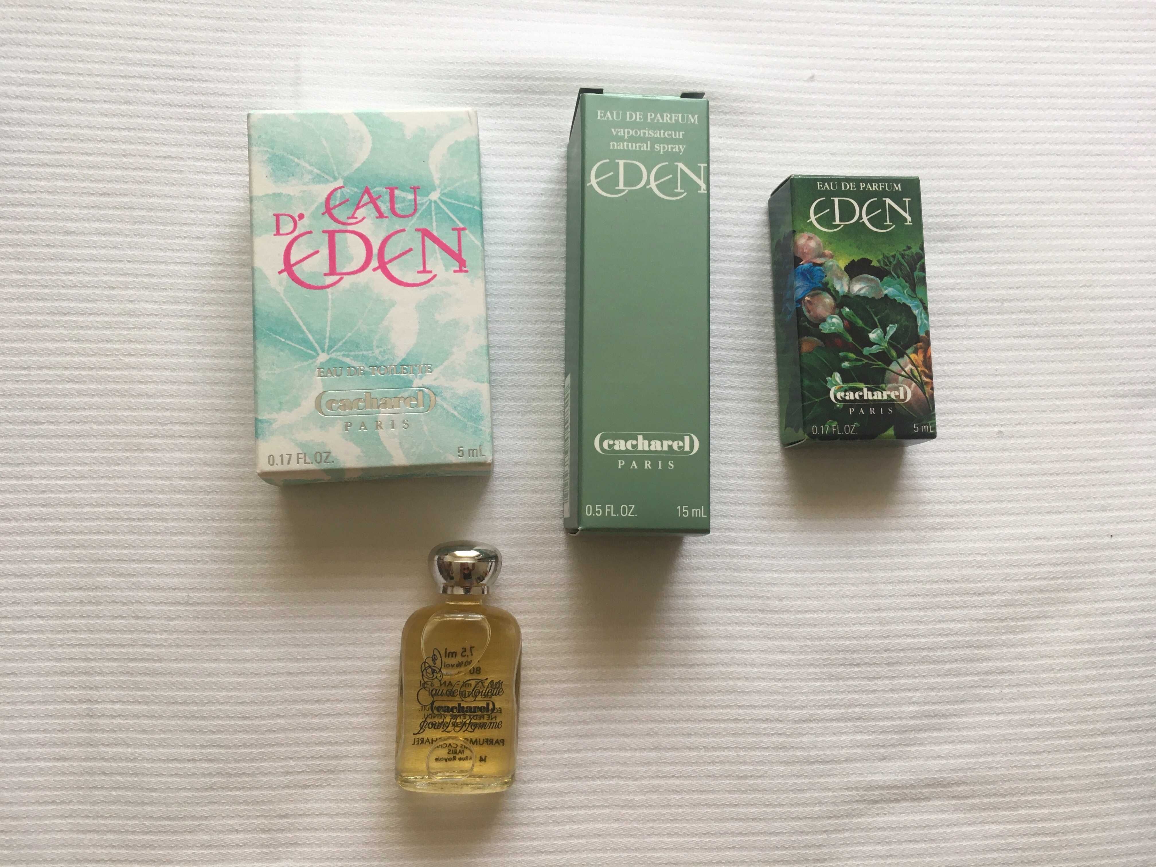 Várias miniaturas de perfume raras, e sabonete Patti
