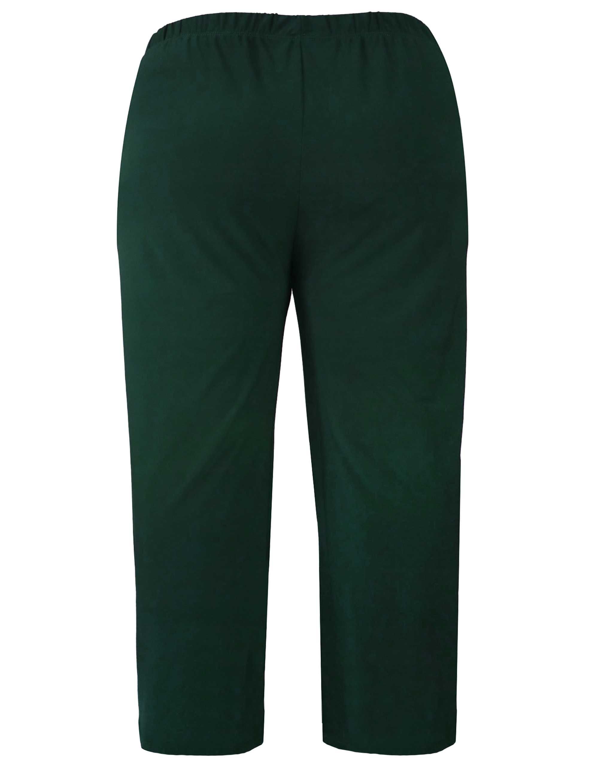 Spodnie wygodne, lejące, zieleń, ITY ,  Plus Size  2XL - 50 / 52