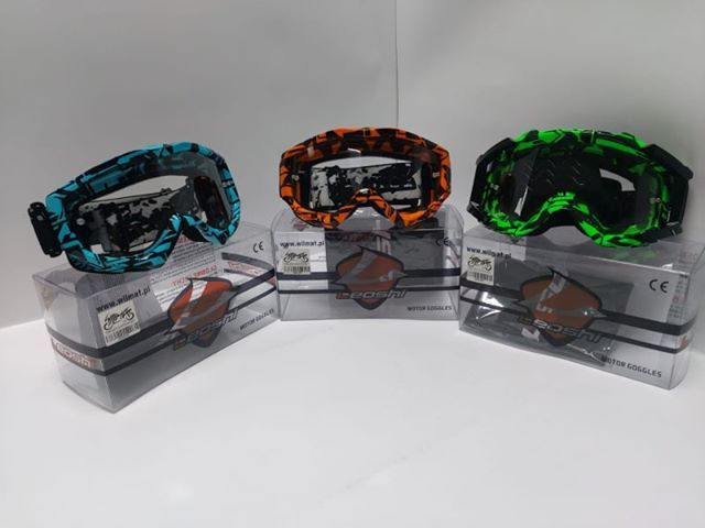 Gogle Leoshi kask atv cross enduro quad jakość zrywk narty Prezent wys