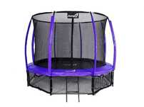 Trampolina Ogrodowa 374cm/12ft Fioletowa Maxy Comfort PLUS