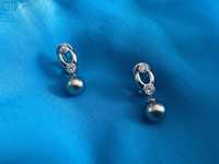 nowe unikatowe kolczyki Majorica prawdziwe perły srebro 925