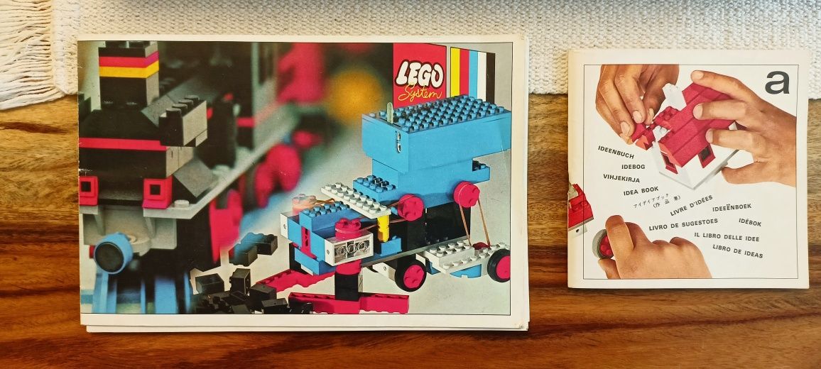 Klocki LEGO System drewniana skrzynia vintage 70s 80s