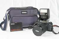 Canon T50 + Vivitar 28-200mm + Canon Speedlite 277T + Torba Fotima