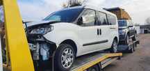 Fiat Doblo FV 23%1.6 Multijet Long. nawi tomtom Salon PL 1 właściciel. uszkodzony