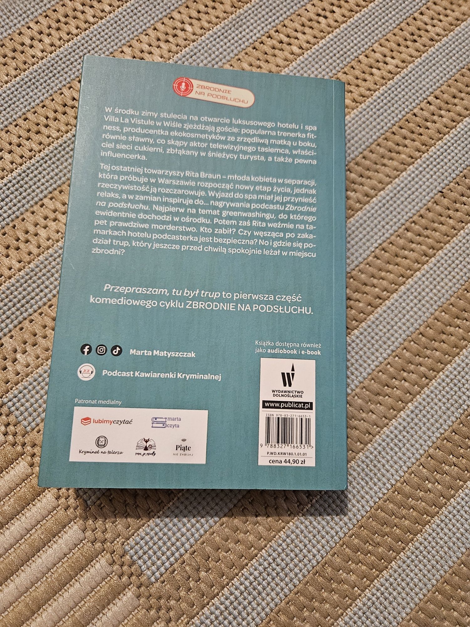 "Przepraszam, tu był trup" z autografem