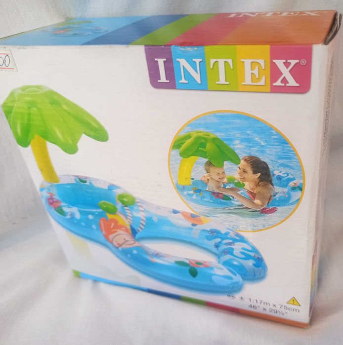 Надувний дитячий круг з навісом Intex