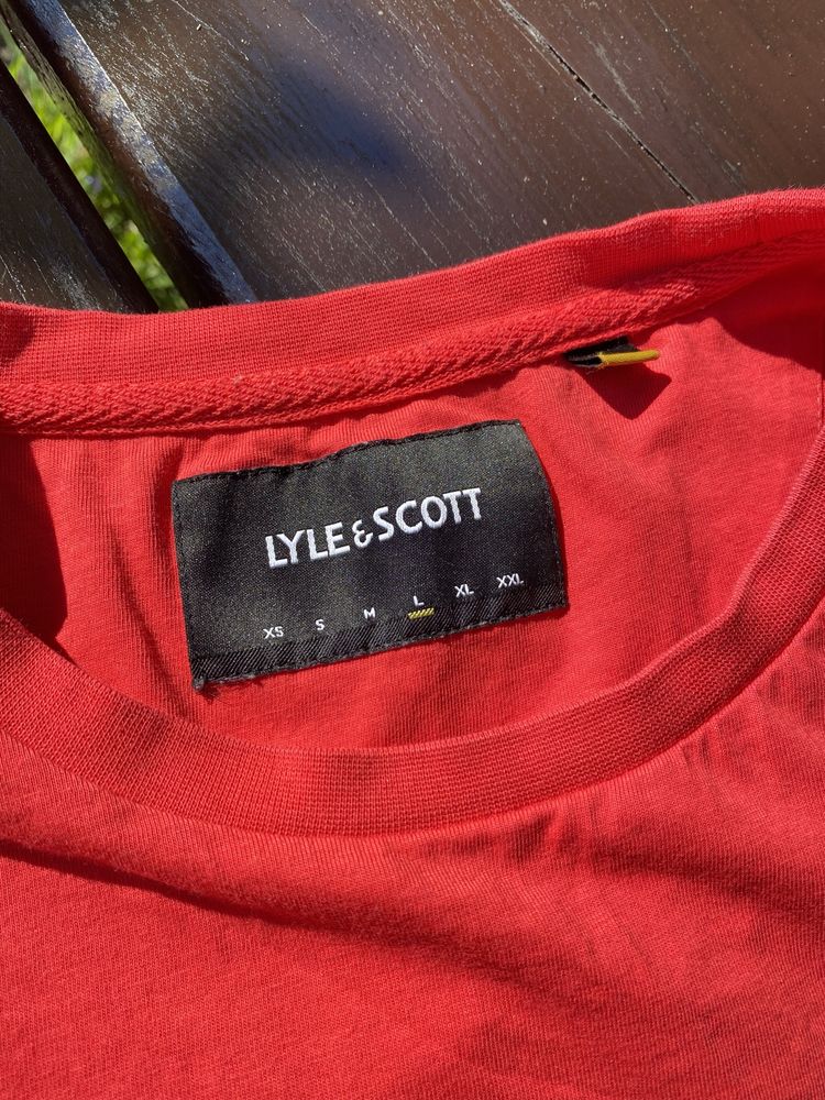 Чоловіча червона футболка lyle scott (Lyle Scott)