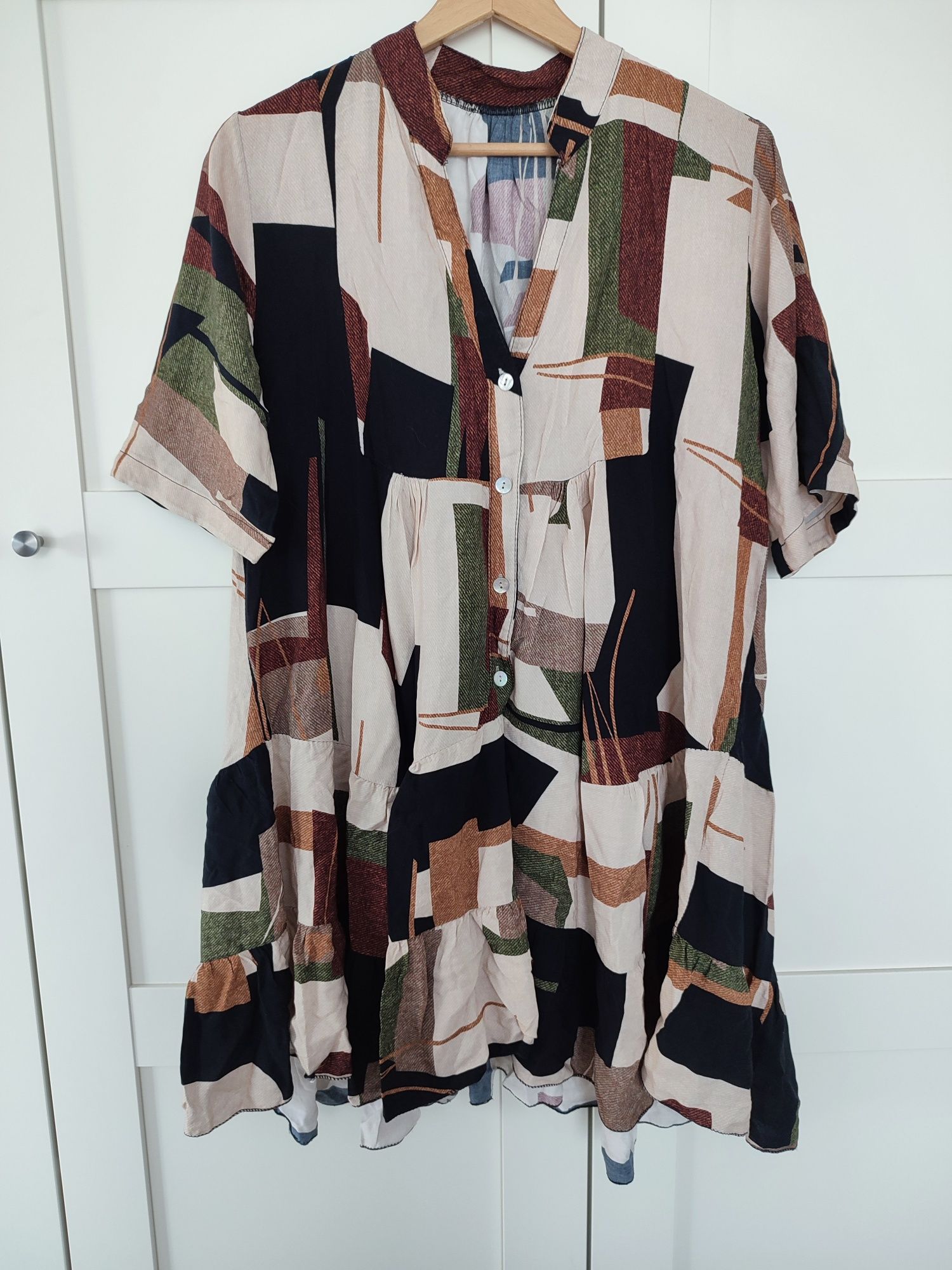 Tunika sukienka litera A oversize 44