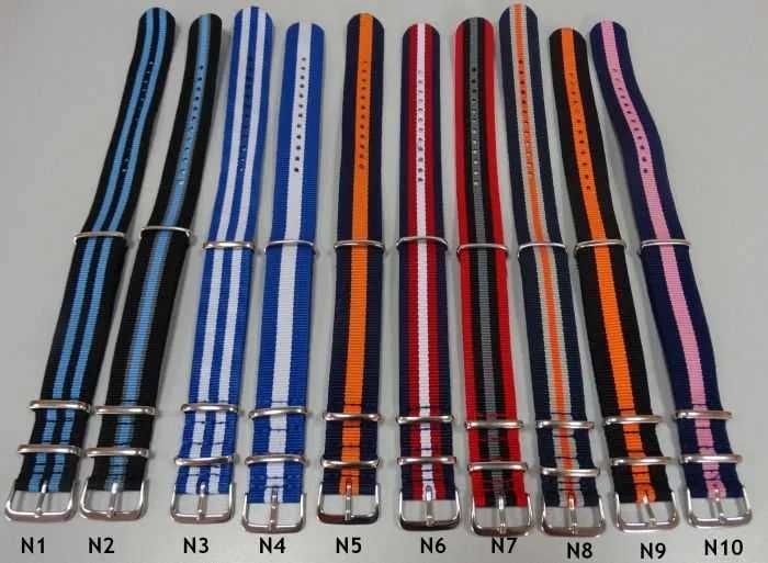 Pasek NATO 20mm nylonowy parciany do zegarka strap zulu
