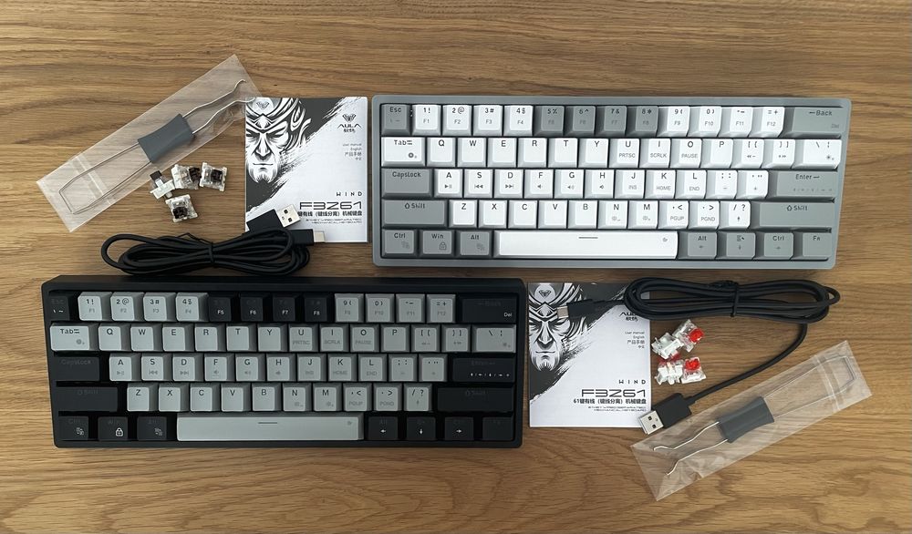 НОВІ Механічні Клавіатури AULA F3261 RGB RED/BROWN Swhich HOT SWAP