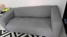 Vendo Sofá Klippan 2 lugares cinzento