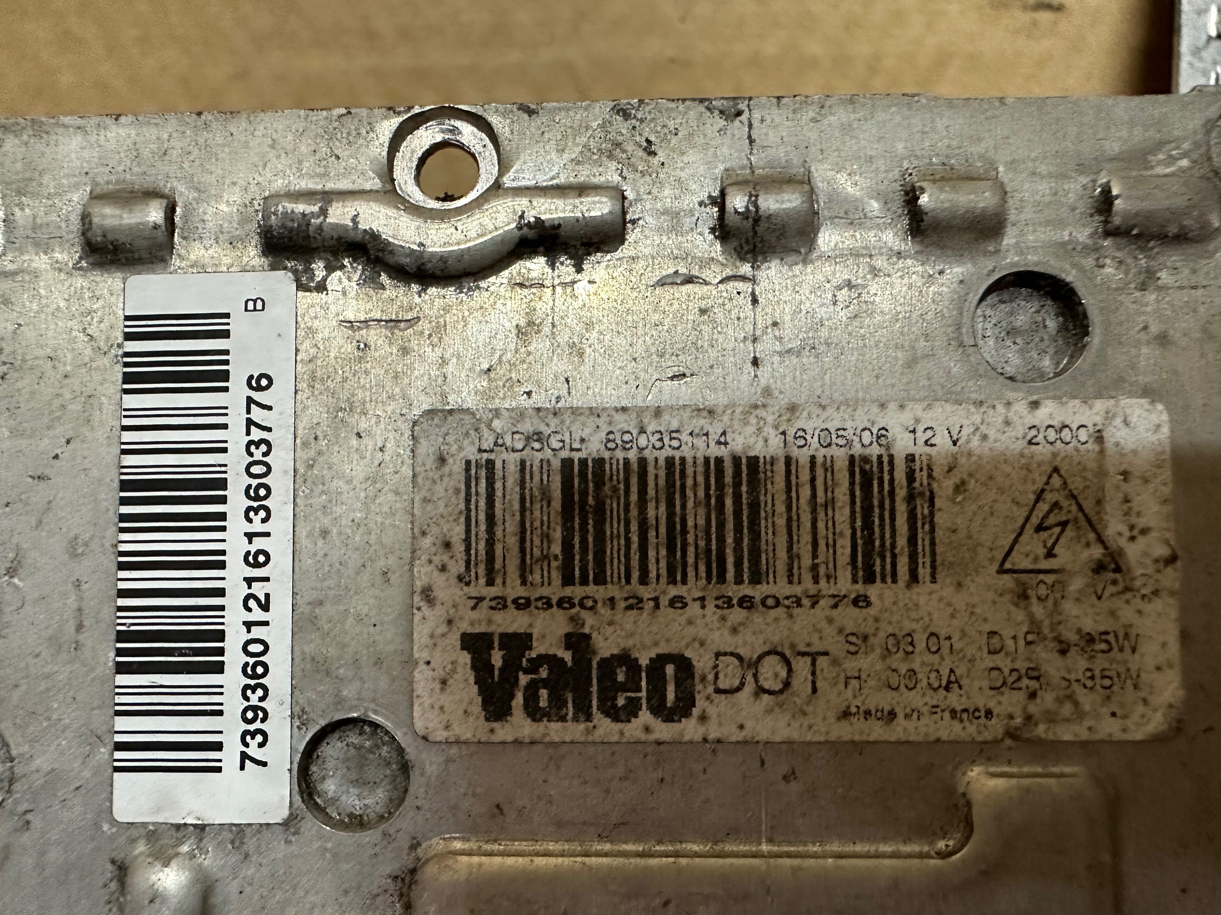 BALASTRO XENON CITROEN C5 2 FASE LAD5GL 8903.5114 VALEO