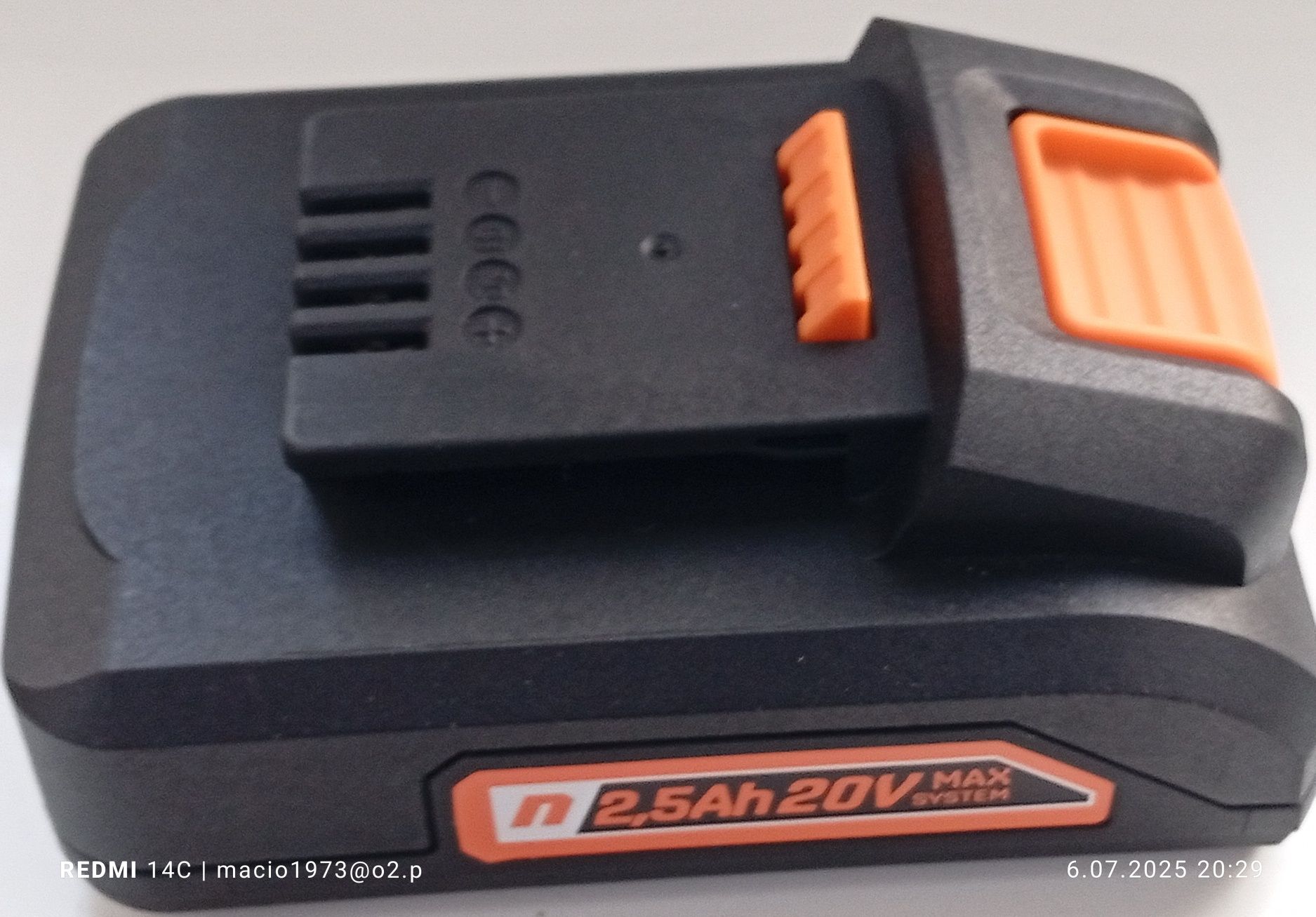 Akumulator litowo-jonowy NITEO Tools 20V Max  2,5 Ah