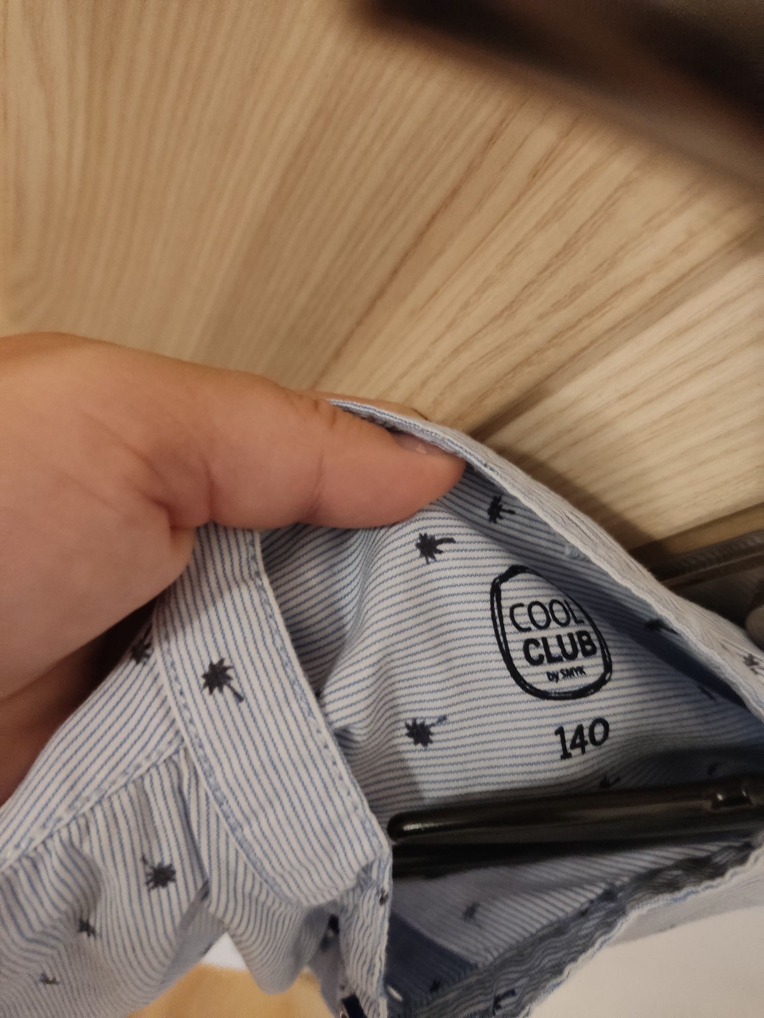 Koszula niebieska Smyk Cool club 140 w print wesele