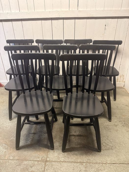 Cadeiras de madeira rabo de bacalhau