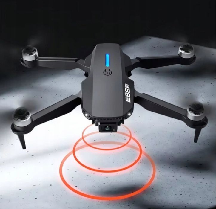 Dron E88 PRO 2 kamery 4K silniki bezszczotkowe zawis pilot aplikacja