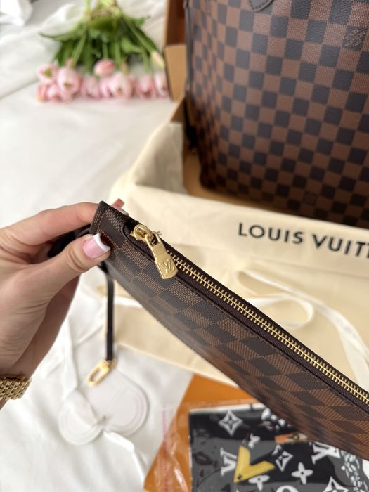 Сумка шопер Louis Vuitton Neverfull жіноча женская сумочка луи витон