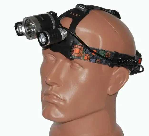 Мощный налобный фонарь Police Bailong RJ 3000 / Фонарь налобный
