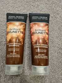 John Frieda szampon+odżywka brunetki