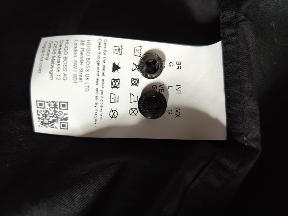 Сорочка  HUGO. Ero3-W 50475687 Чорний Extra Slim Fit