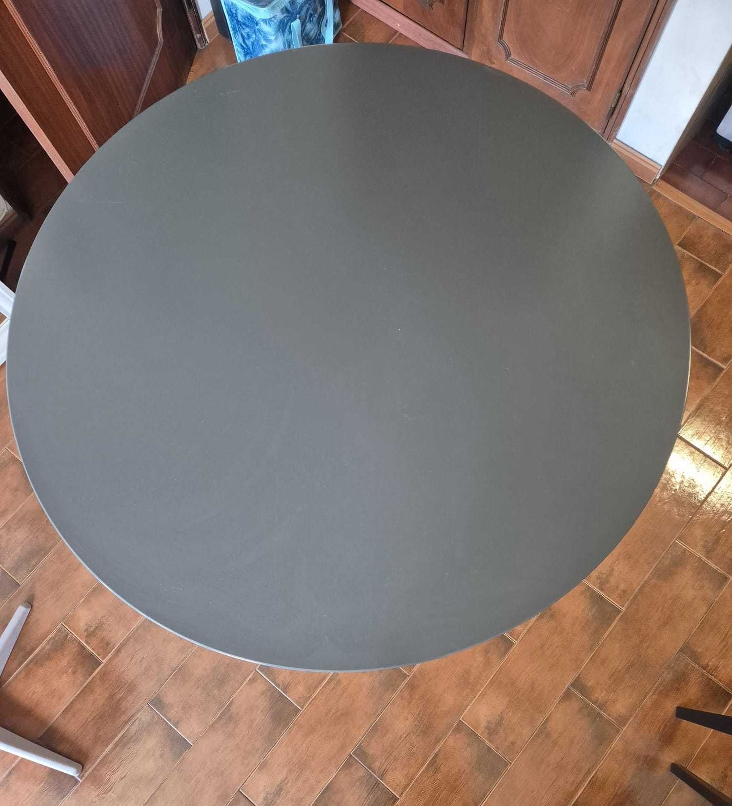 Mesa IKEA Cinzenta Redonda (Jantar, Sala, etc.) 1,10m