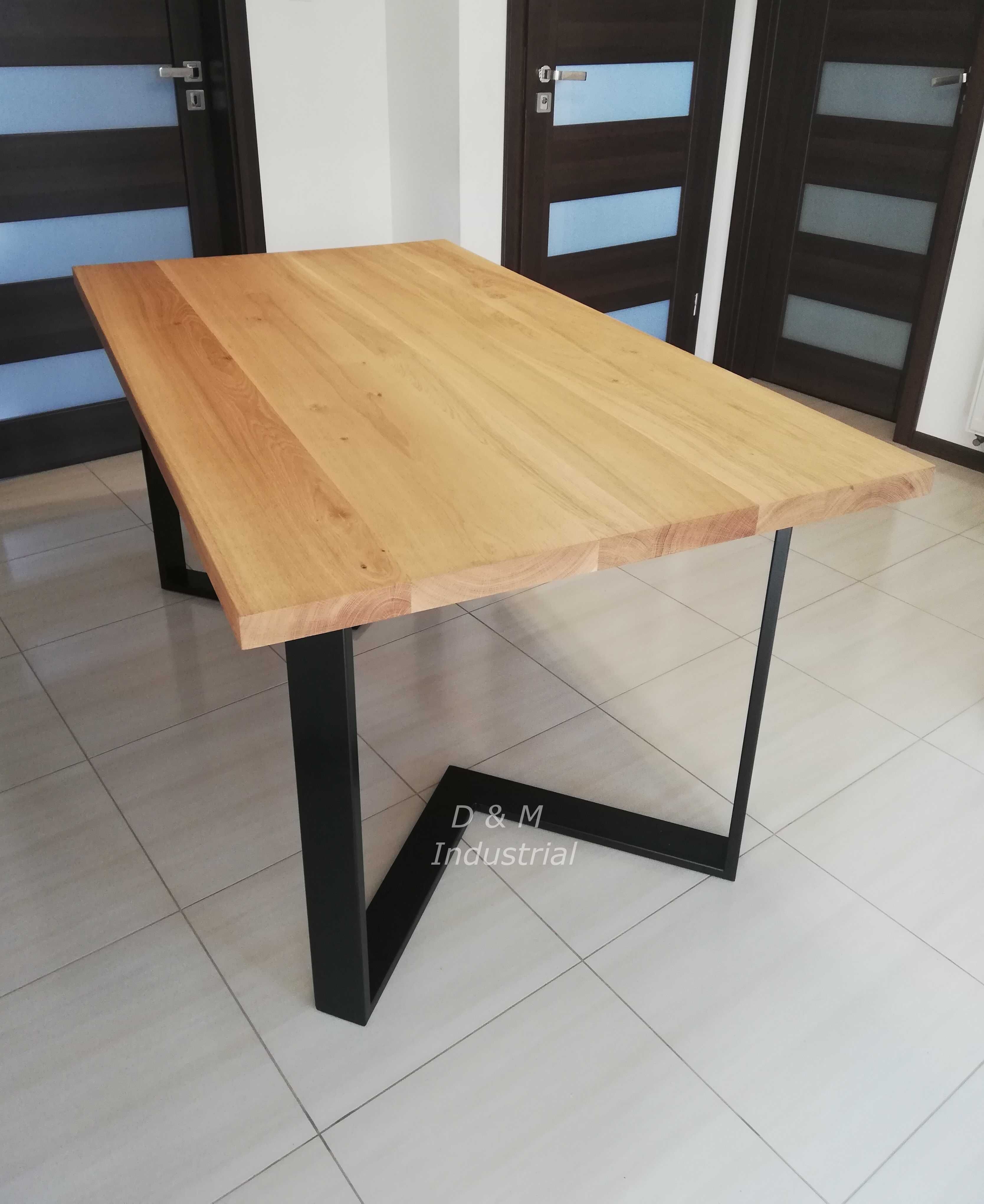 Stół drewniany dębowy loft dowolny wymiar