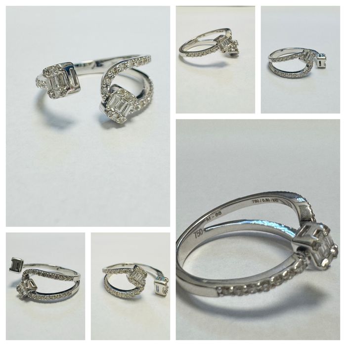 Золотое кольцо с бриллиантами