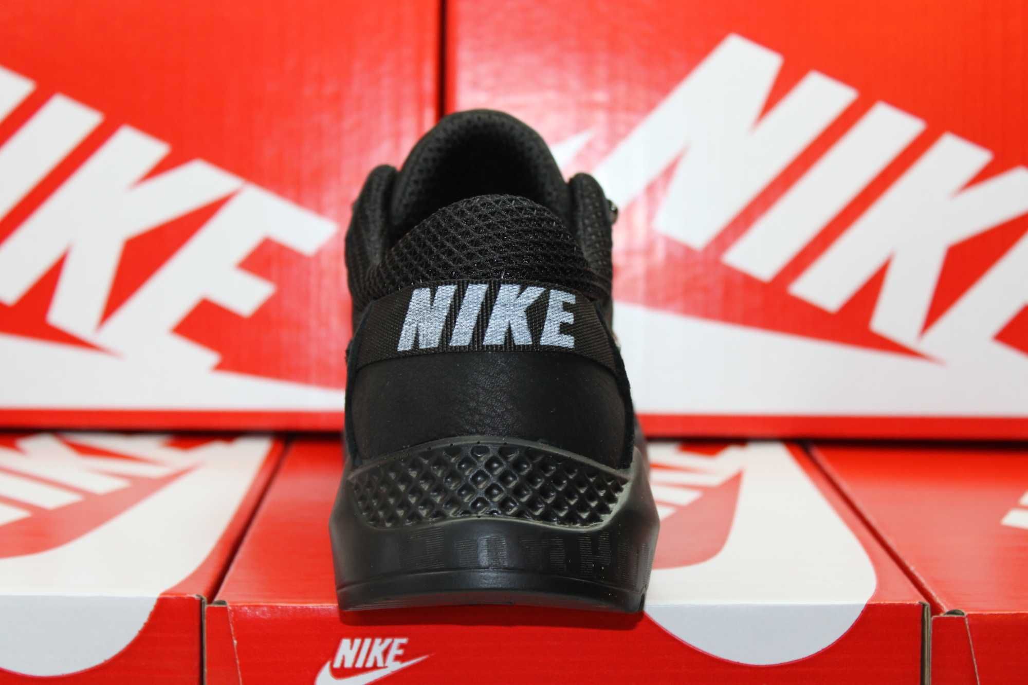 Nike - летние черные кроссовки кеды кросівки сетка (код: 15-17сетка)