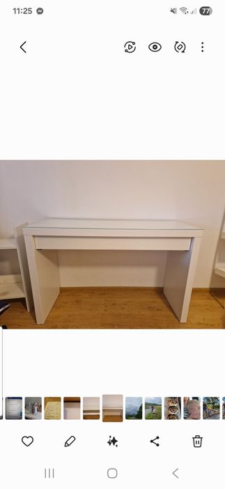 Toaletka malm ikea biała