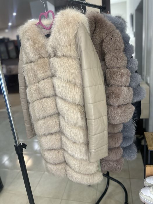 Меховая шубка песец шуба писец песцовая жилетка трансформер желетка