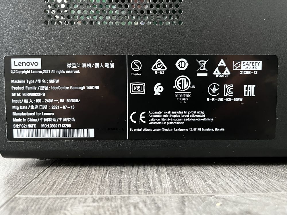 Lenovo IdeaCentre Gaming 5-14ACN6 Desktop