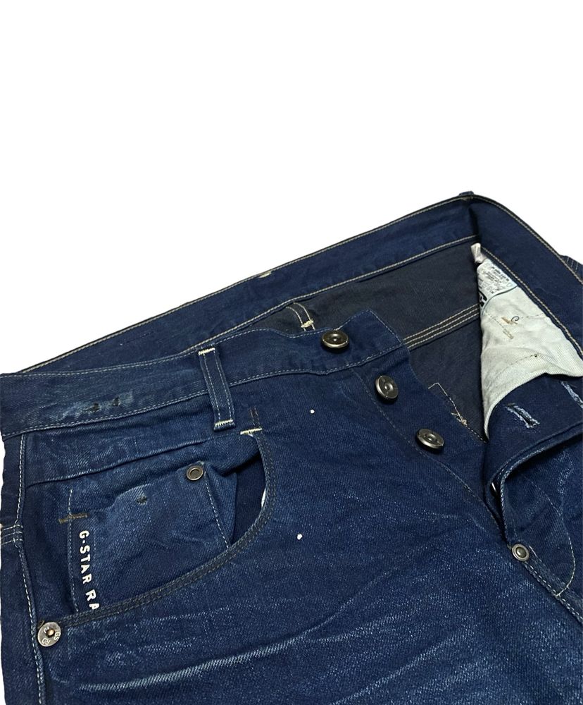 Джинсы G-STAR New Radar Slim Jeans Button Fly Distressed Paint Splatte