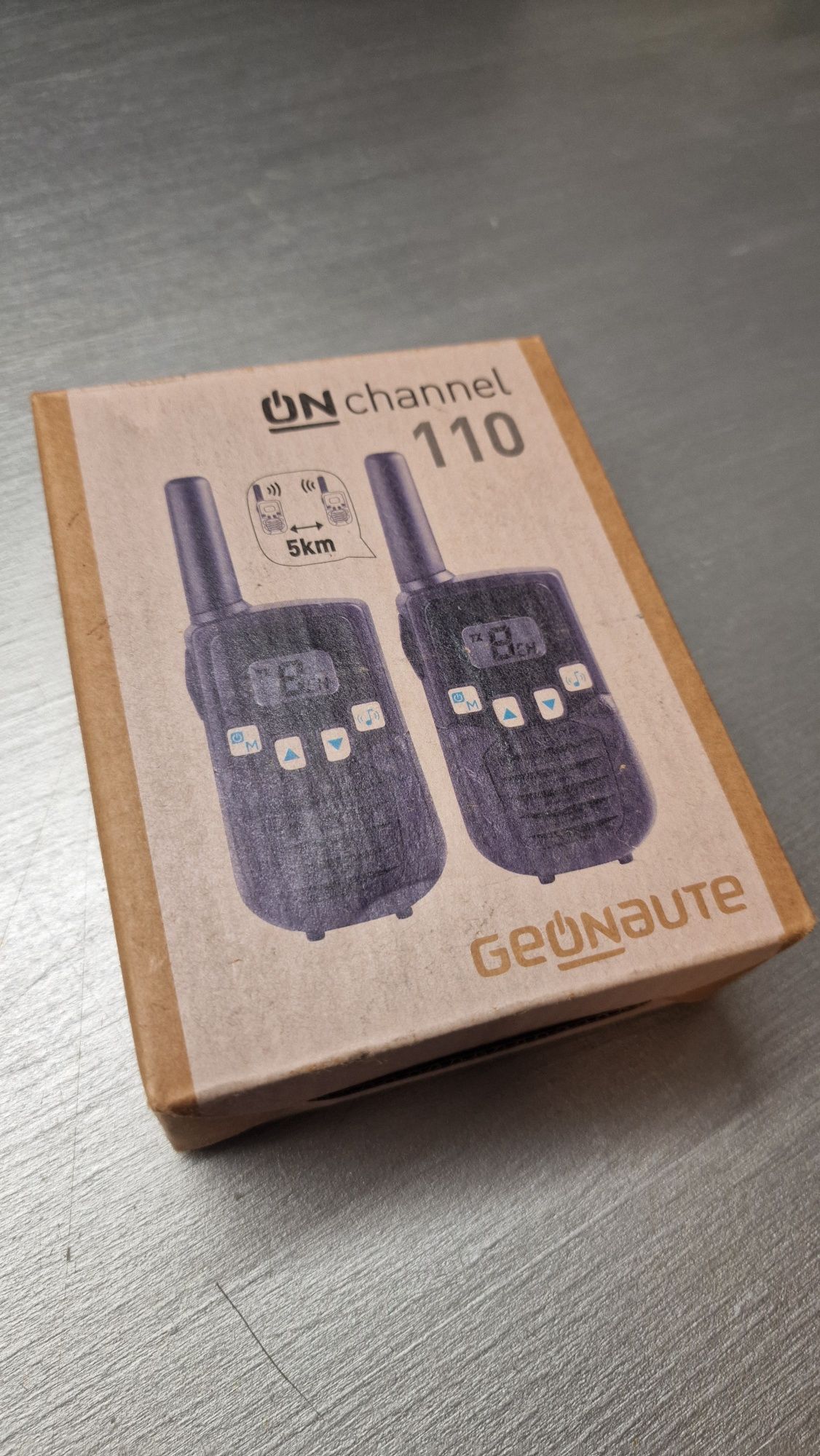 Radiotelefon walkie talkie Geonaute on channel 110