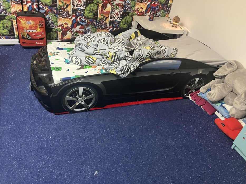 Lozko dzieciece auto z podswietleniem led