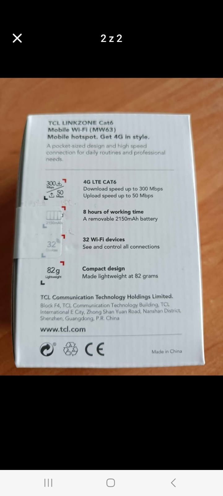 TCL mobile Wi_Fi nowe