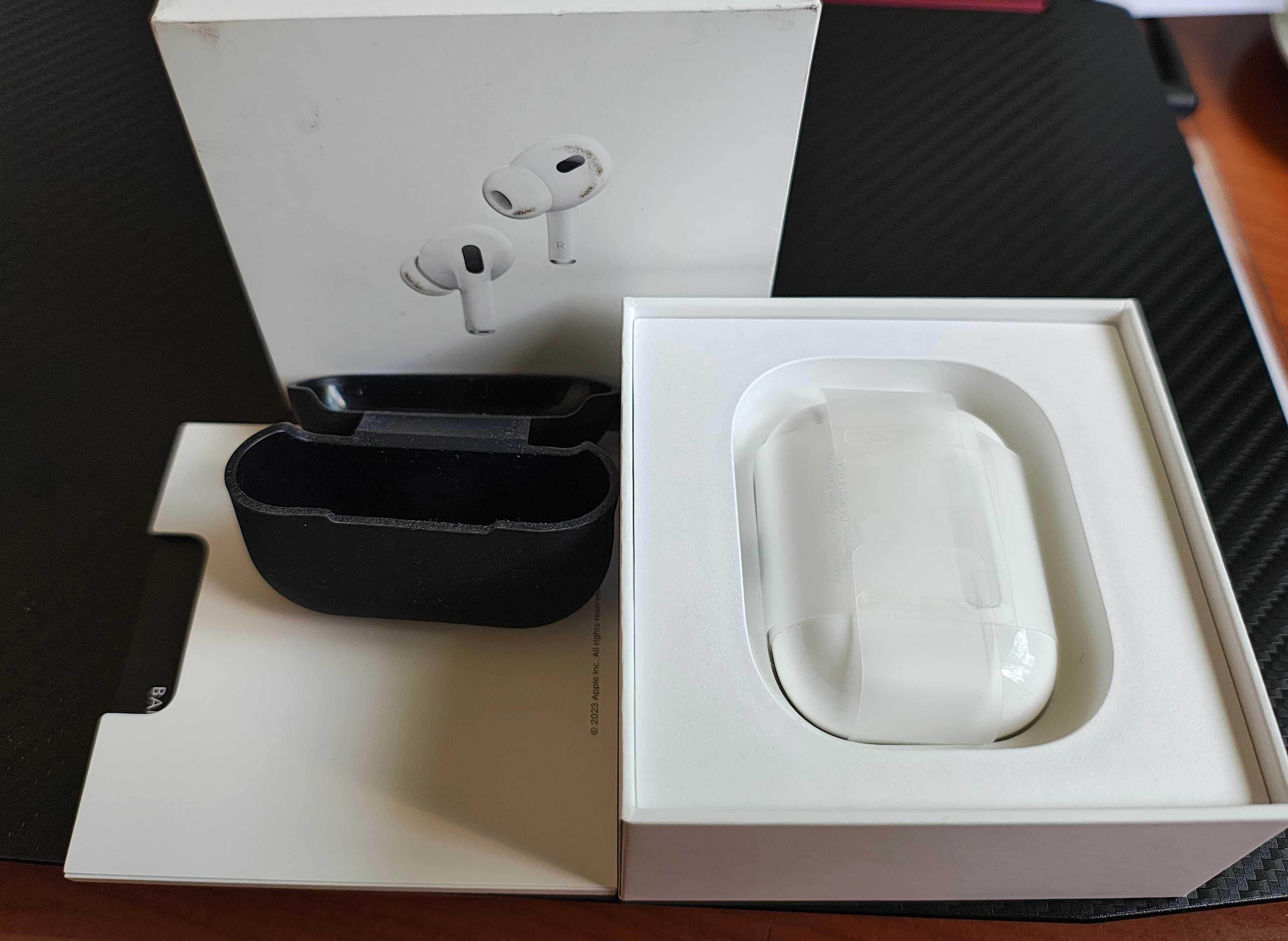 APPLE AirPods Pro II ANC Biały. Oryginał na gwarancji plus etui