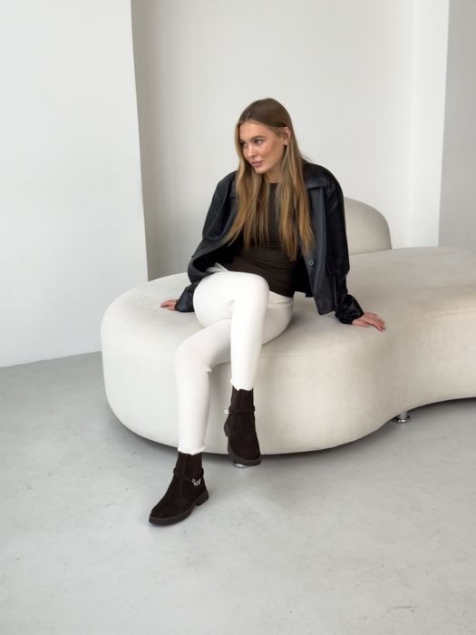 ᐉ РАСПРОДАЖА‼️Замшевые ботинки байка демисезон Премиум Италия АКЦИЯ!!!