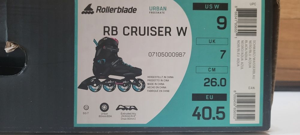 Rolki damskie Rollerblade 40.5 RB Cruiser W jak nowe