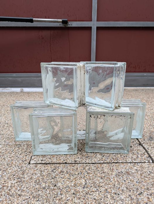 Bloco/tijolo de vidro transparente