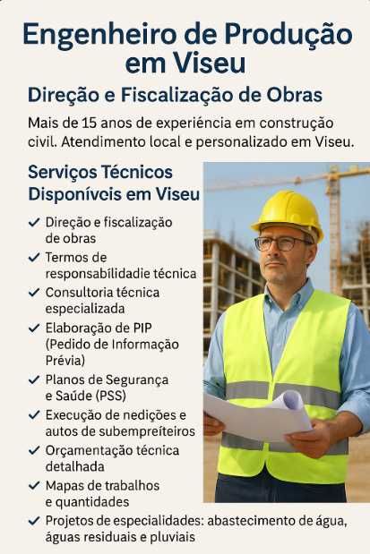 Engenheiro de Produção | Direção e Fiscalização de Obras